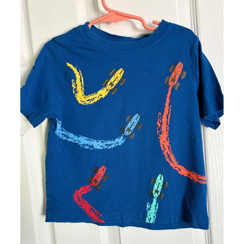 Hanna Andersson Tops Bundle Size 4 Multicolor Graphic Raglan Activewear Lot 6pc